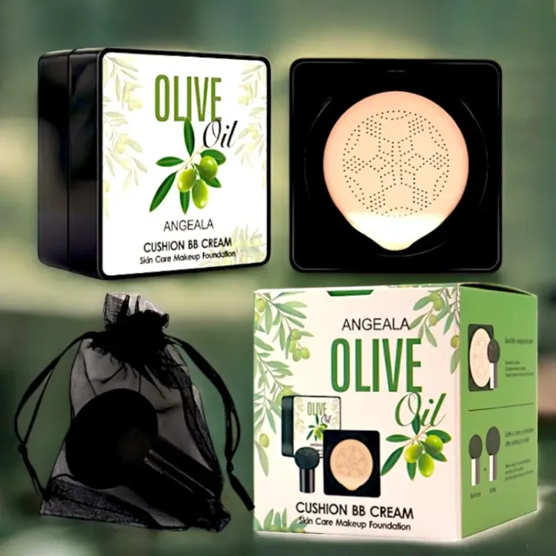 BASE DE MAQUILLAJE CON ACEITE DE OLIVA-CON ESPONJA PARA APLICAR