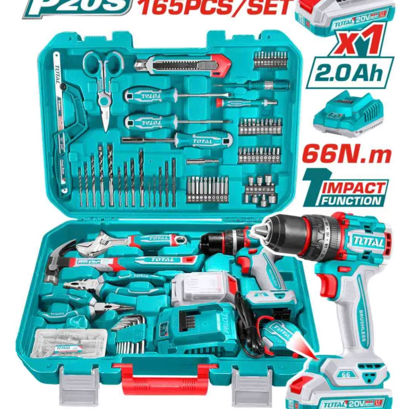 Juego de herramientas de 165 piezas