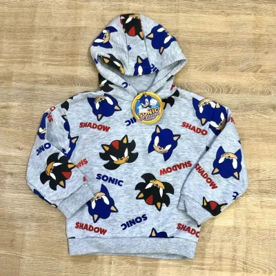 Abrigo con Sonic color gris