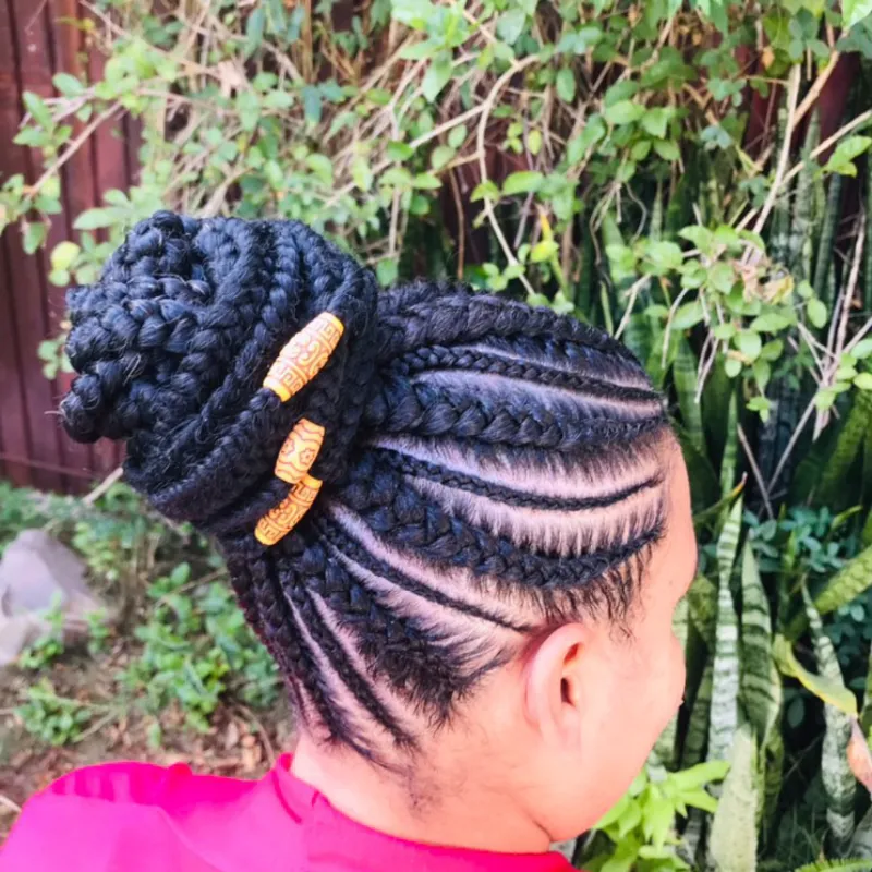Cornrows con diseños