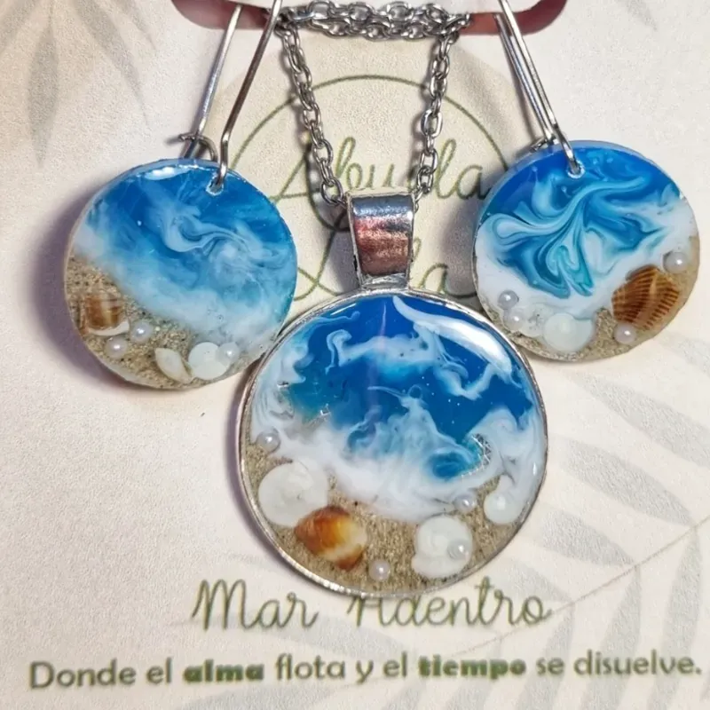 Conjunto Mar Adentro plateado