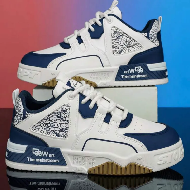 Zapatillas casuales para hombre, estilo náutico, transpirables, de moda juvenil, zapatos planos de lona, estilo coreano, tendencia, zapatos de skate