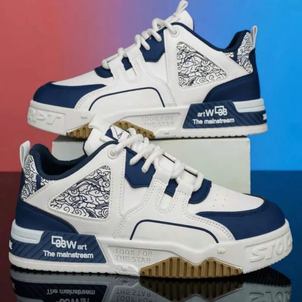Zapatillas casuales para hombre, estilo náutico, transpirables, de moda juvenil, zapatos planos de lona, estilo coreano, tendencia, zapatos de skate