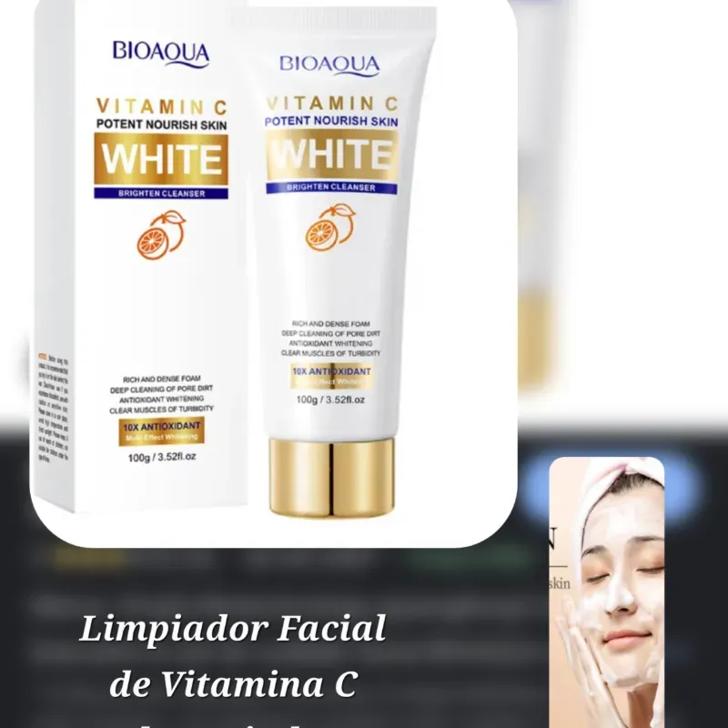 Limpiador Facial de Vitamina C Blanqueador