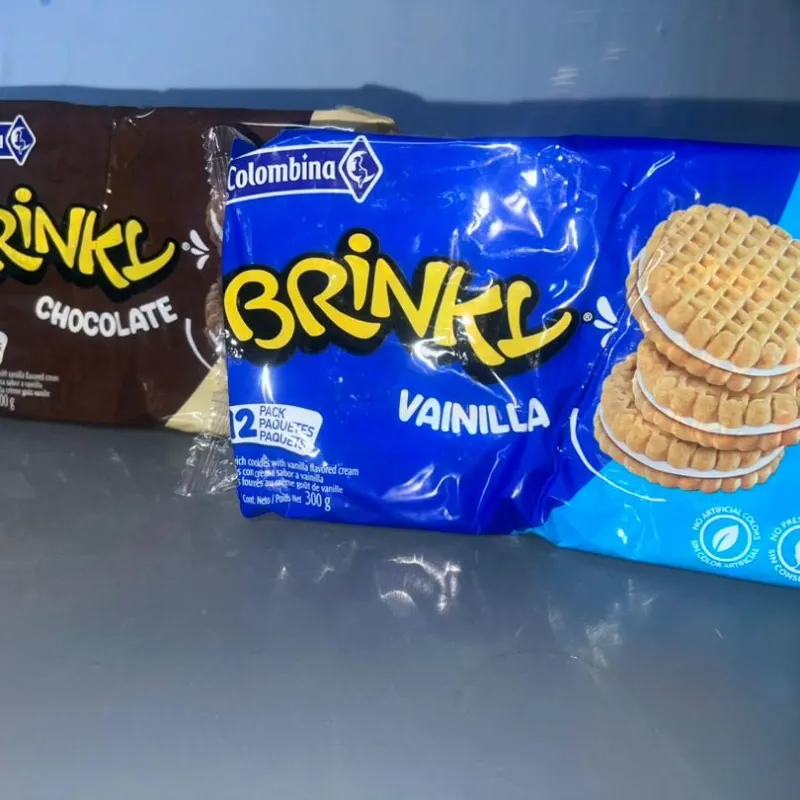 Paquetes de galletas rellenas