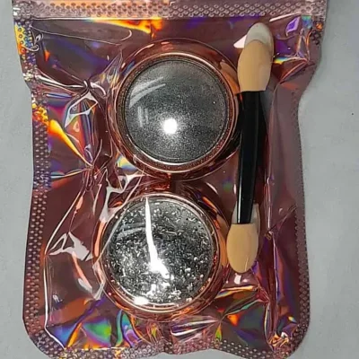 Efecto espejo con papel de color (disponible plateado, violeta y azul)