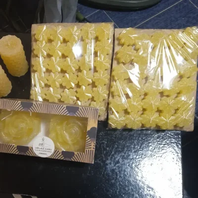 Paquete de 30 velitas pequeñas de flores