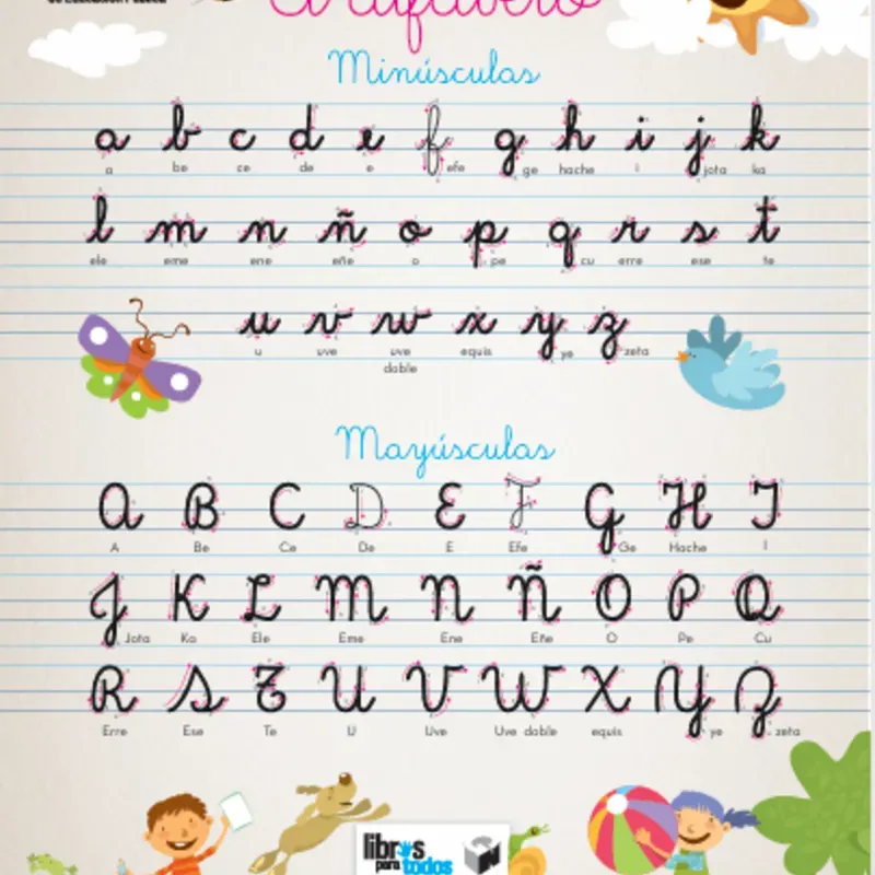 ✍️ Ficha de Alfabeto Cursiva