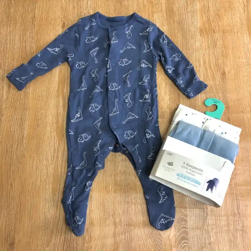 Pack de 3 bodys color azul