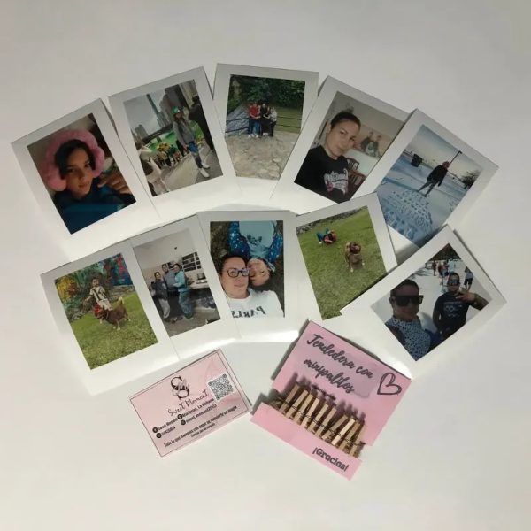 Tendederas con 10 polaroid grandes