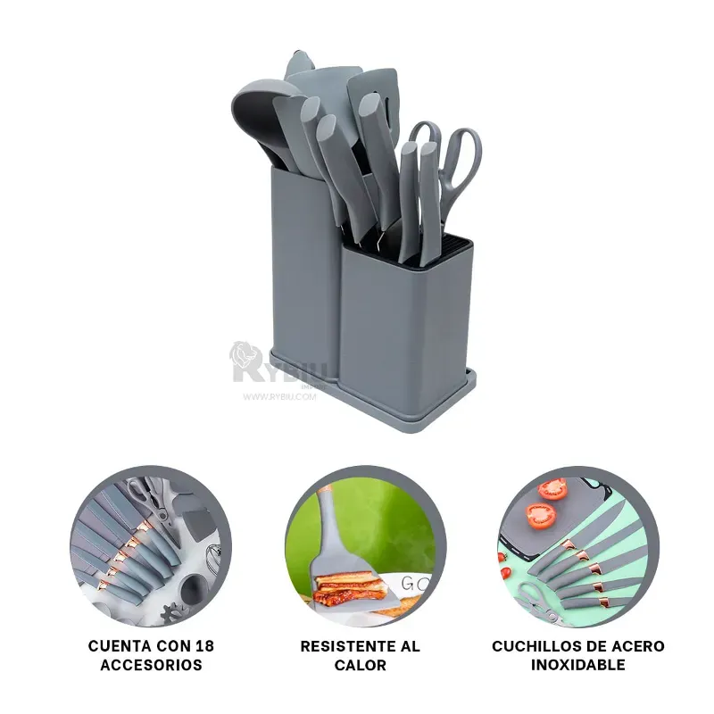 Utensilios de cocina 12 piezas ($40 usd)