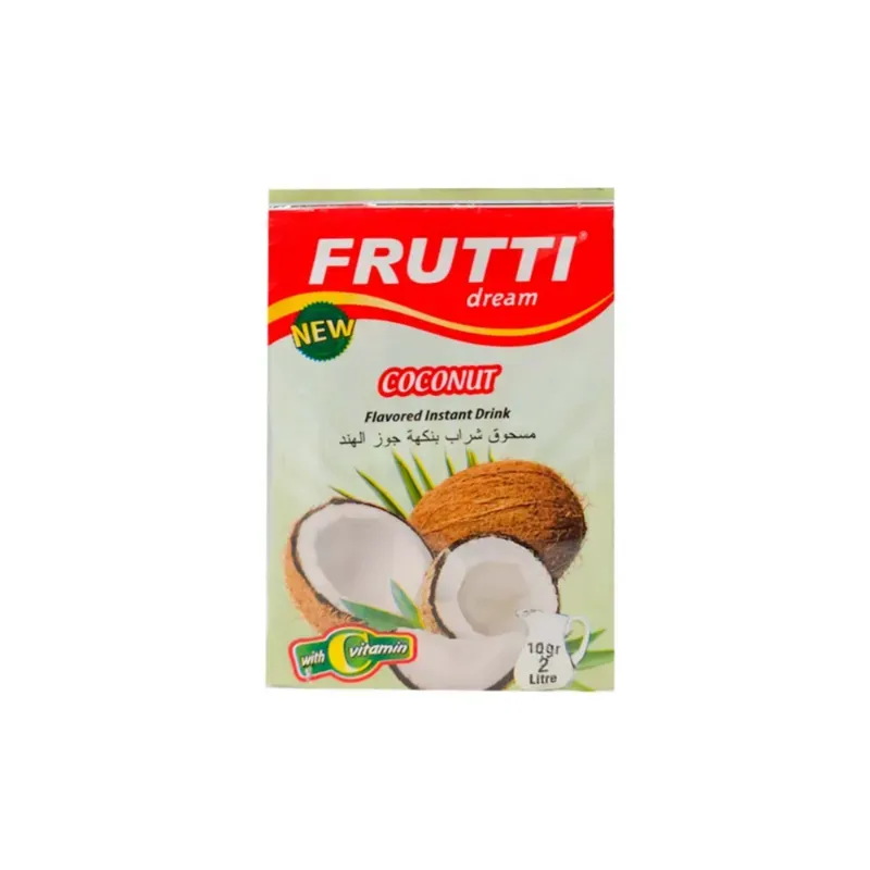Refresco Frutti Dream Coconut (Bebida instantánea con sabor a coco).