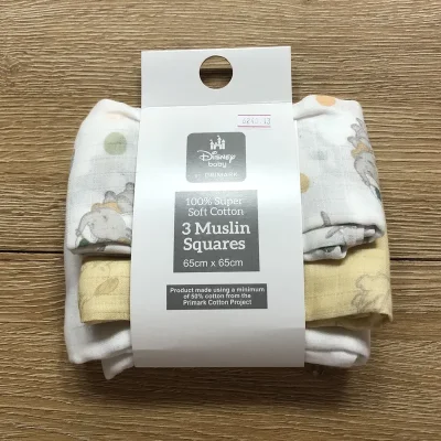 Pack de 3 paños de muselina con Dumbo