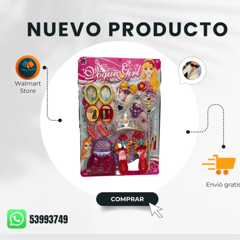 Juego de tacones y muñeca