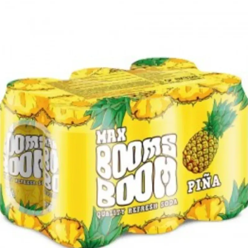 Refresco lata gaseado blíster de 6 uds x 330 USD sabor piña