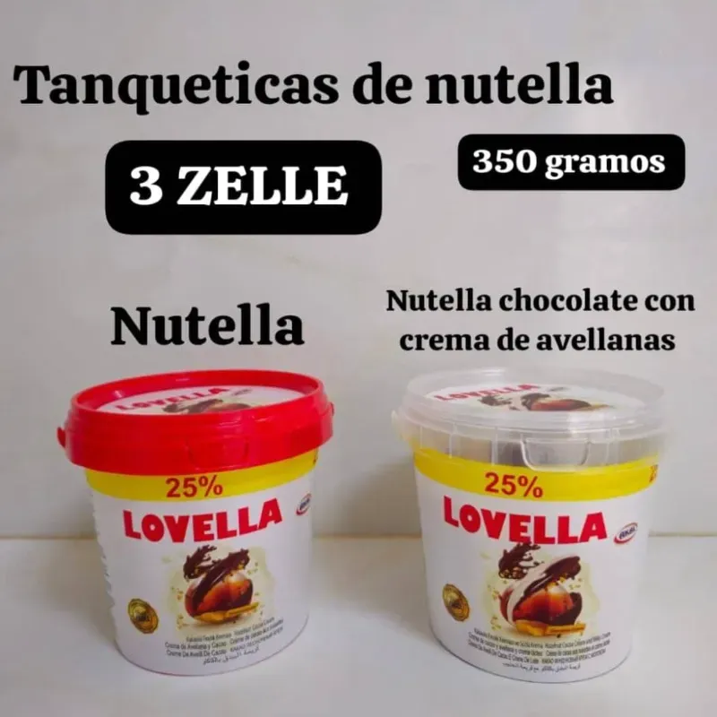 Tanqueticas de nutella