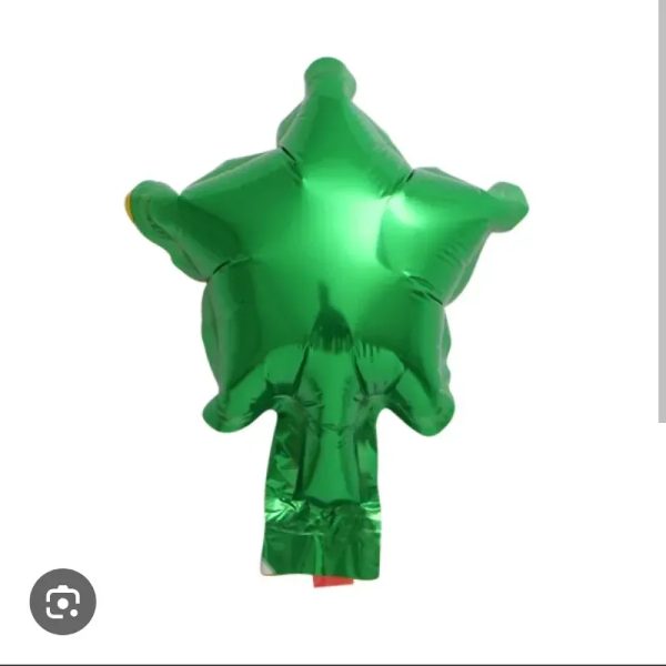 Globo estrella verde 5"