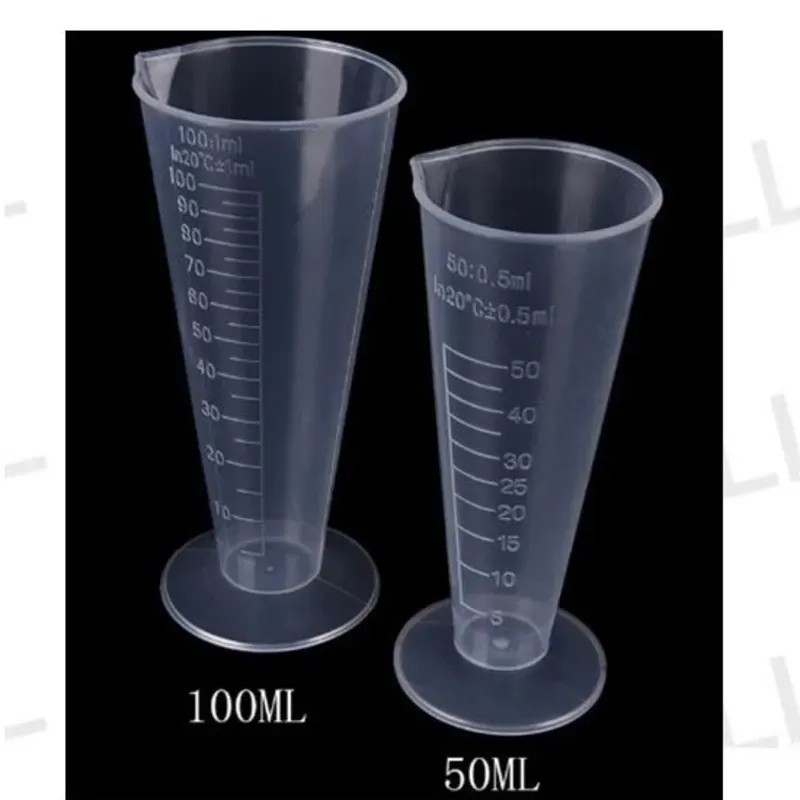 Taza medidora Triangular de plástico