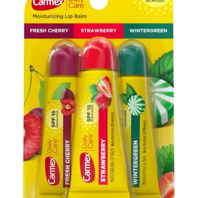 Bálsamo Labial Carmex con protector solar spf 15 - 3 unidades