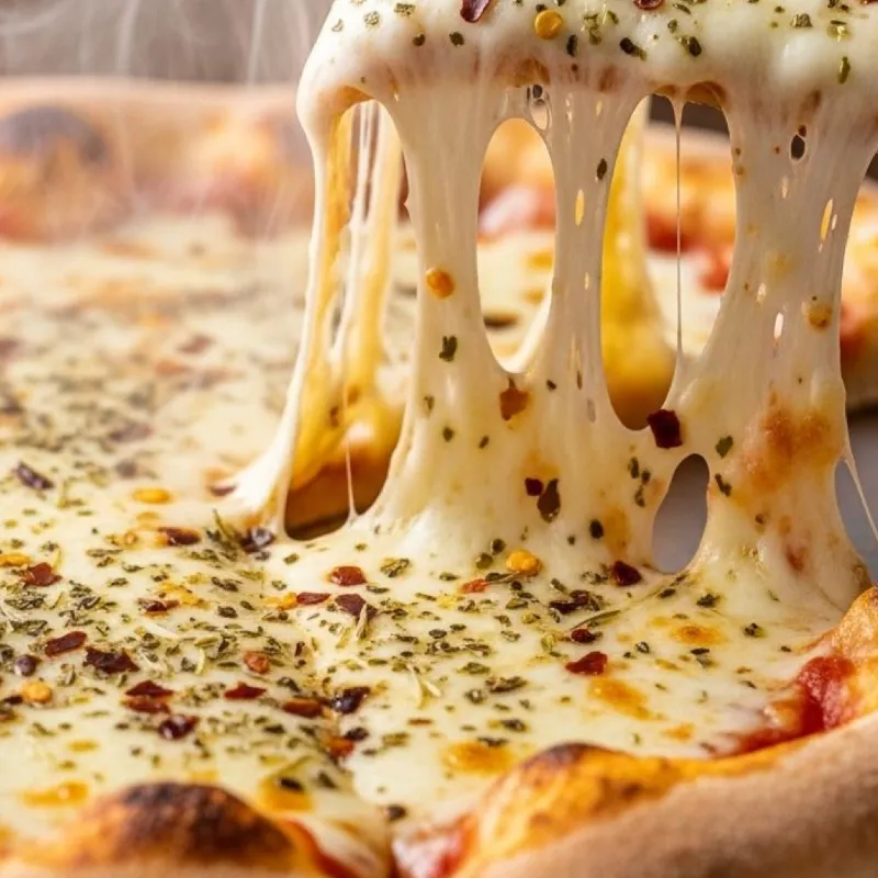 Pizza Napolitana de Queso Blanco