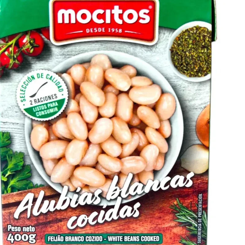 Frijol blanco caja de 400g MOCITOS