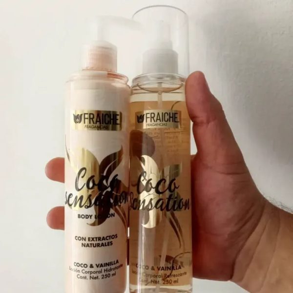 ✨Fraiche Fragancias Coco Sensation Loción Corporal Refrescante (Coco & Vainilla)