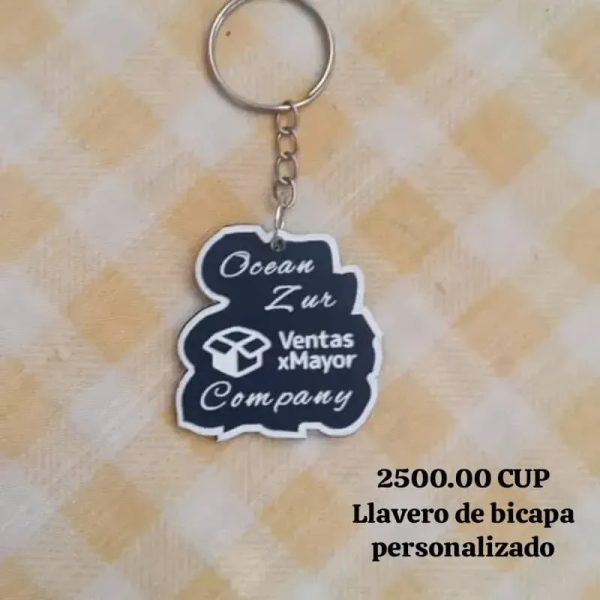 Llavero de bicapa personalizado 2500 CUP