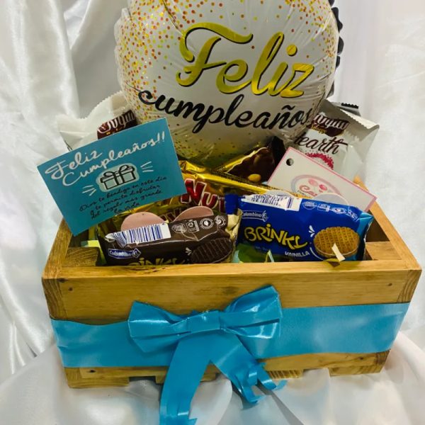 Caja de madera con candy