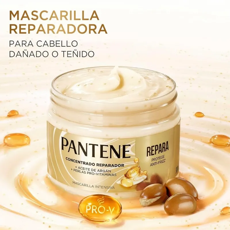 Mascarilla Reparadora para el cabello dañado y teñido.