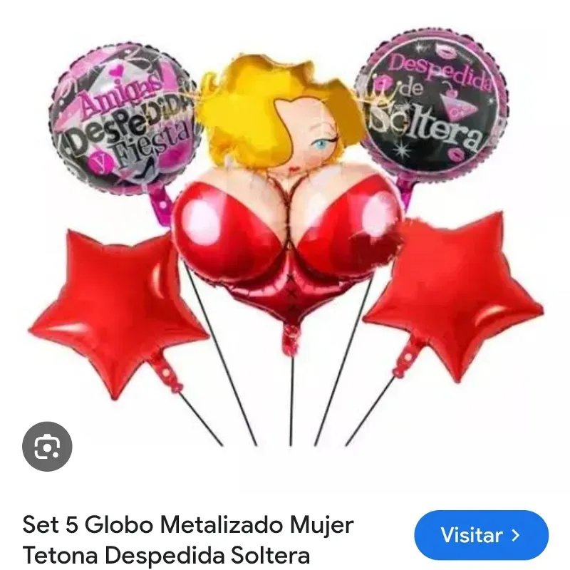 Set d globos metálicos despedida de soltera
