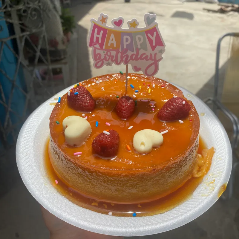 Flan de leche grande