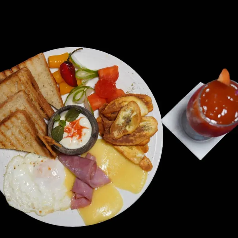 Desayuno Americano con queso blanco