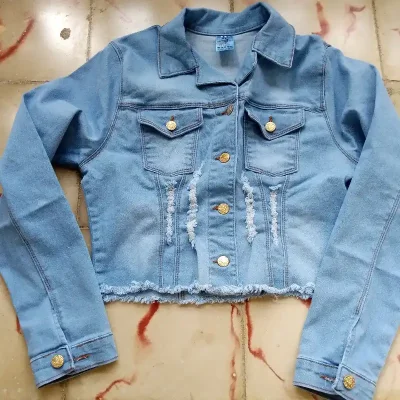 chaquetas mezclilla azul claro