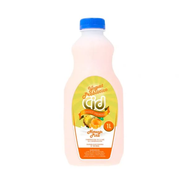 Yogurt cid sabor naranja piña 1L