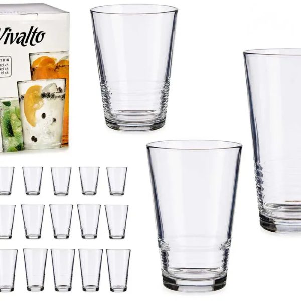 Set 18 vasos líneas