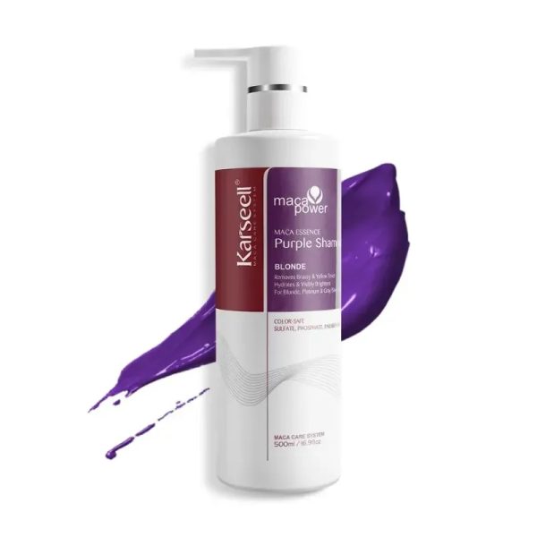 Karseell Champú Púrpura para cabello rubio