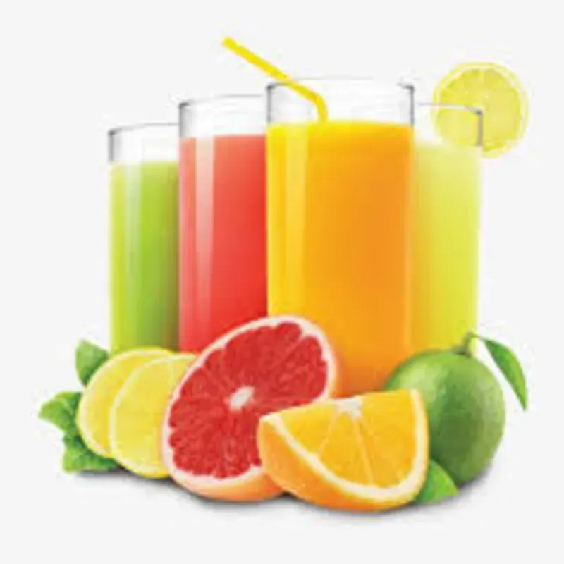 Jugo natural de fruta de estación