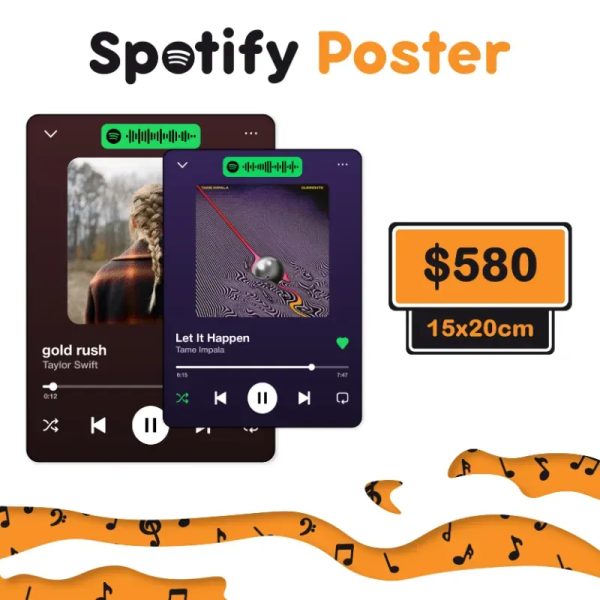 Poster de Spotify Personalizado (15x20cm)
