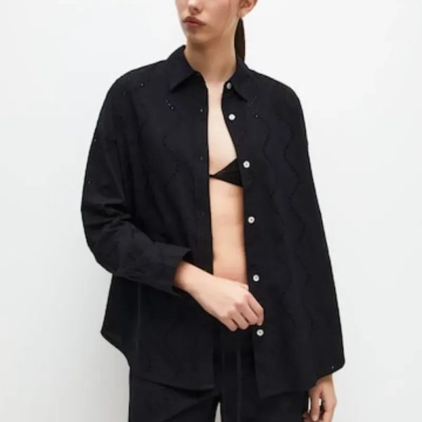 Camisa bordado suizo