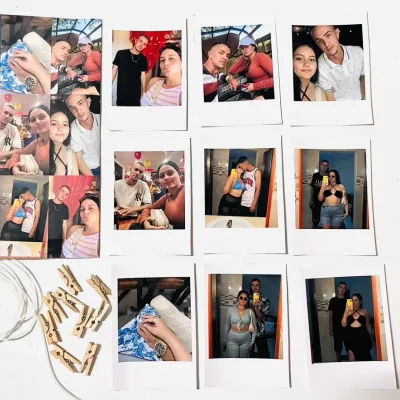 Tendedero polaroid 9 fotos