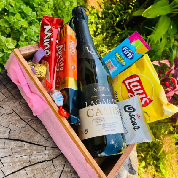 Caja de madera con candy