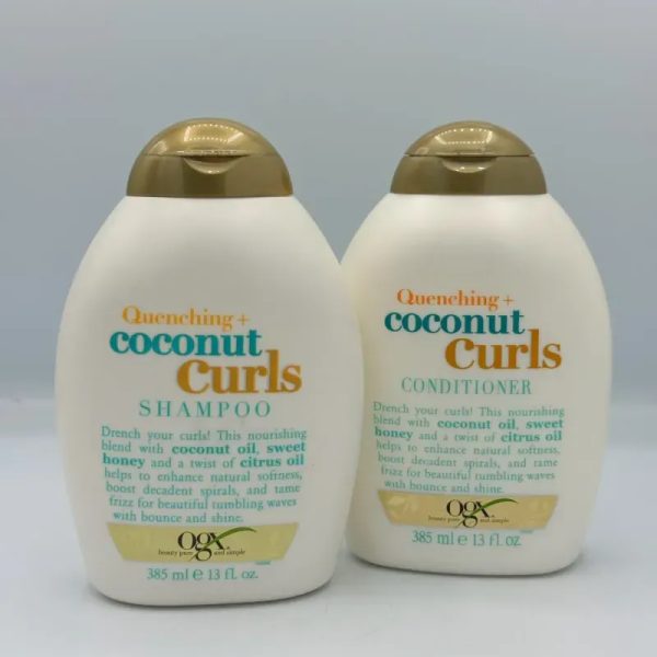  Shampoo y Acondicionador OGX para rizos