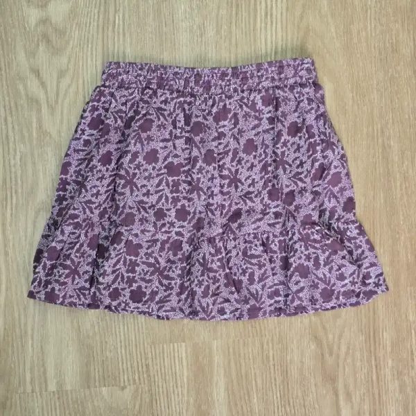 Saya de Tela Morada con diseños