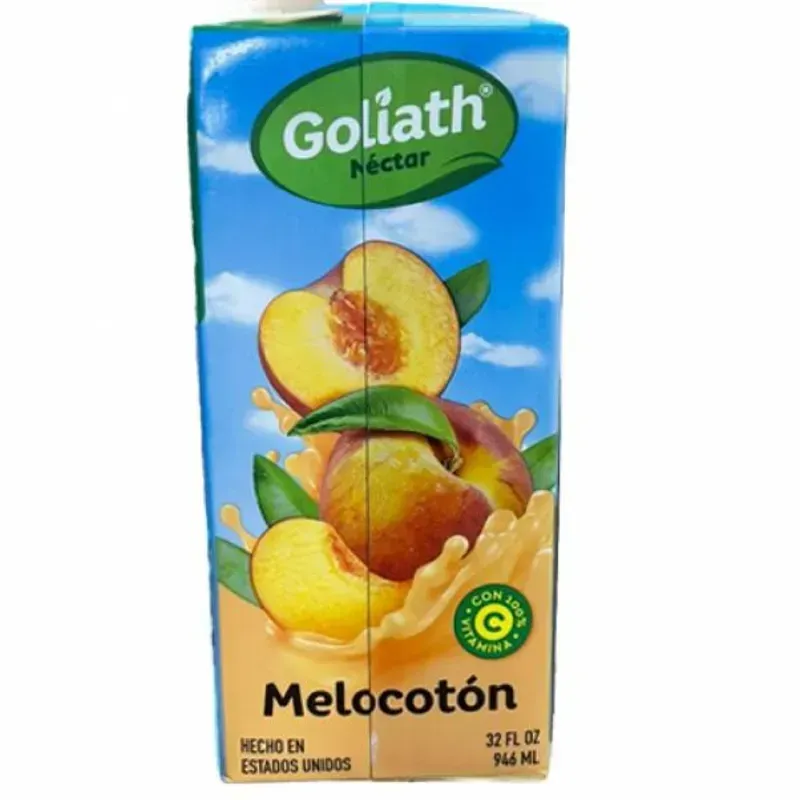 - Jugo Goliath 1lt Sabor Melocotón