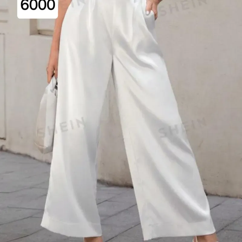 Pantaloneta blanca de satín