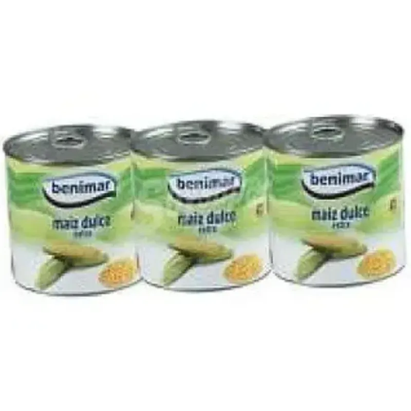Pack de maíz dulce marca Benimar