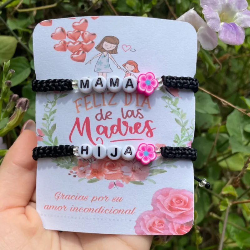 Pulseras tejidas Mamá e hija