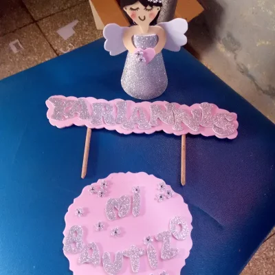Adorno para cake de bautizo