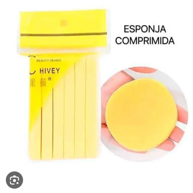 Esponjas faciales comprimidas para limpieza Facial