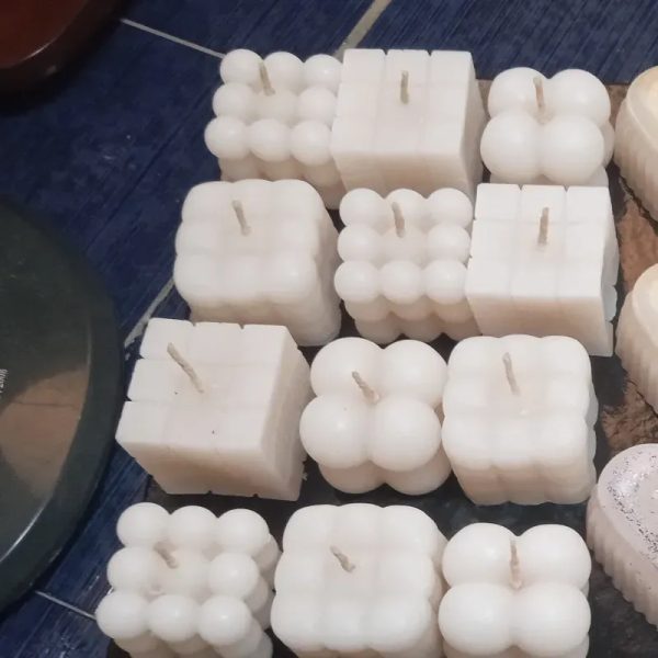 Estuche de 3 velas de cubos y Rubick
